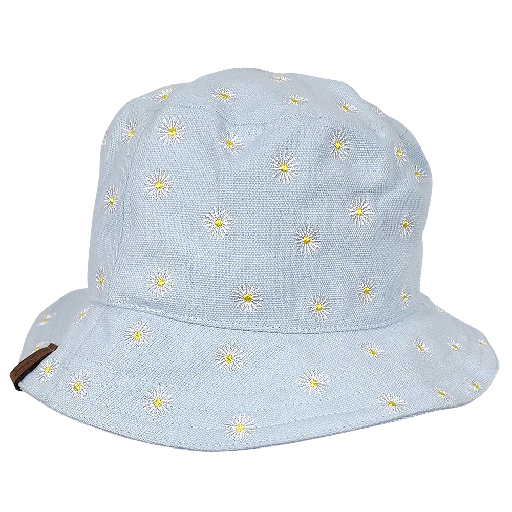 KB-005 C.C Daisy Rain Bucket Hat Light Blue