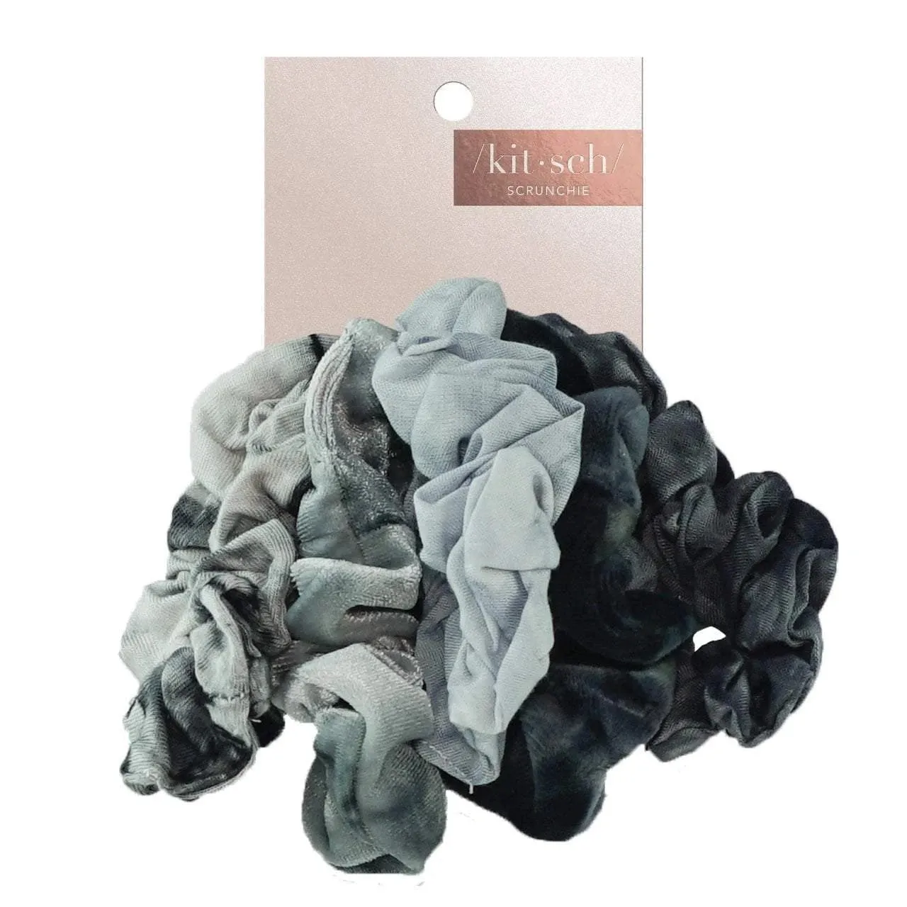 Kitsch - Tie Dye Scrunchies in Slate