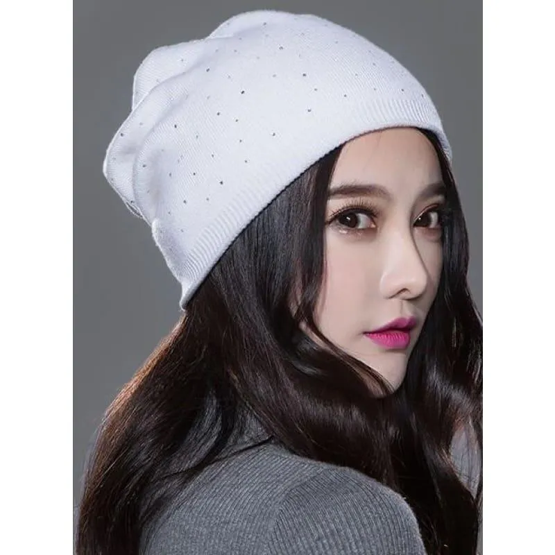 Knitted Wool Beanies Casual Outdoor Ski Hats