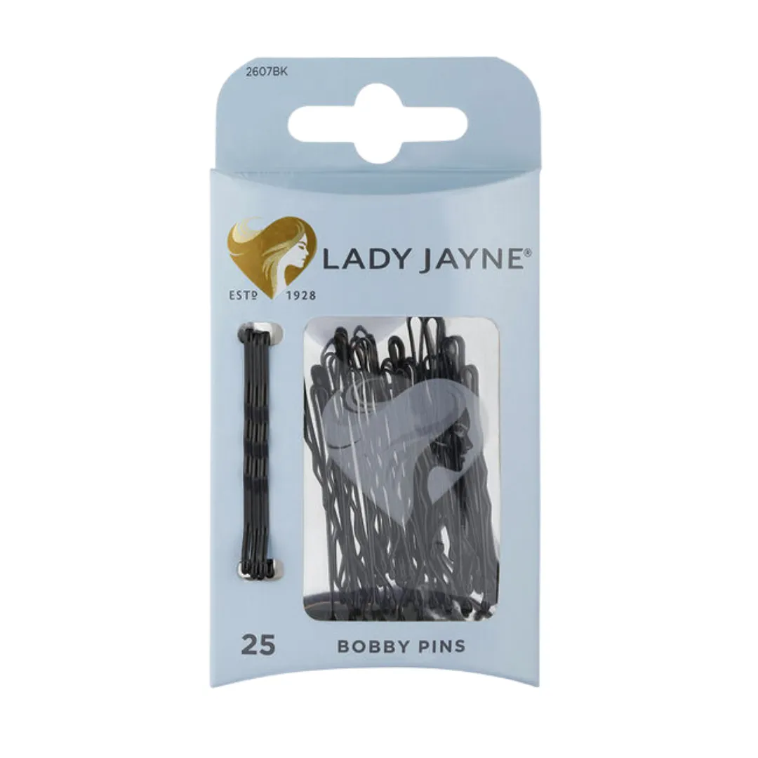 Lady Jayne Bobby Pins - 4.5cm - BLACK"