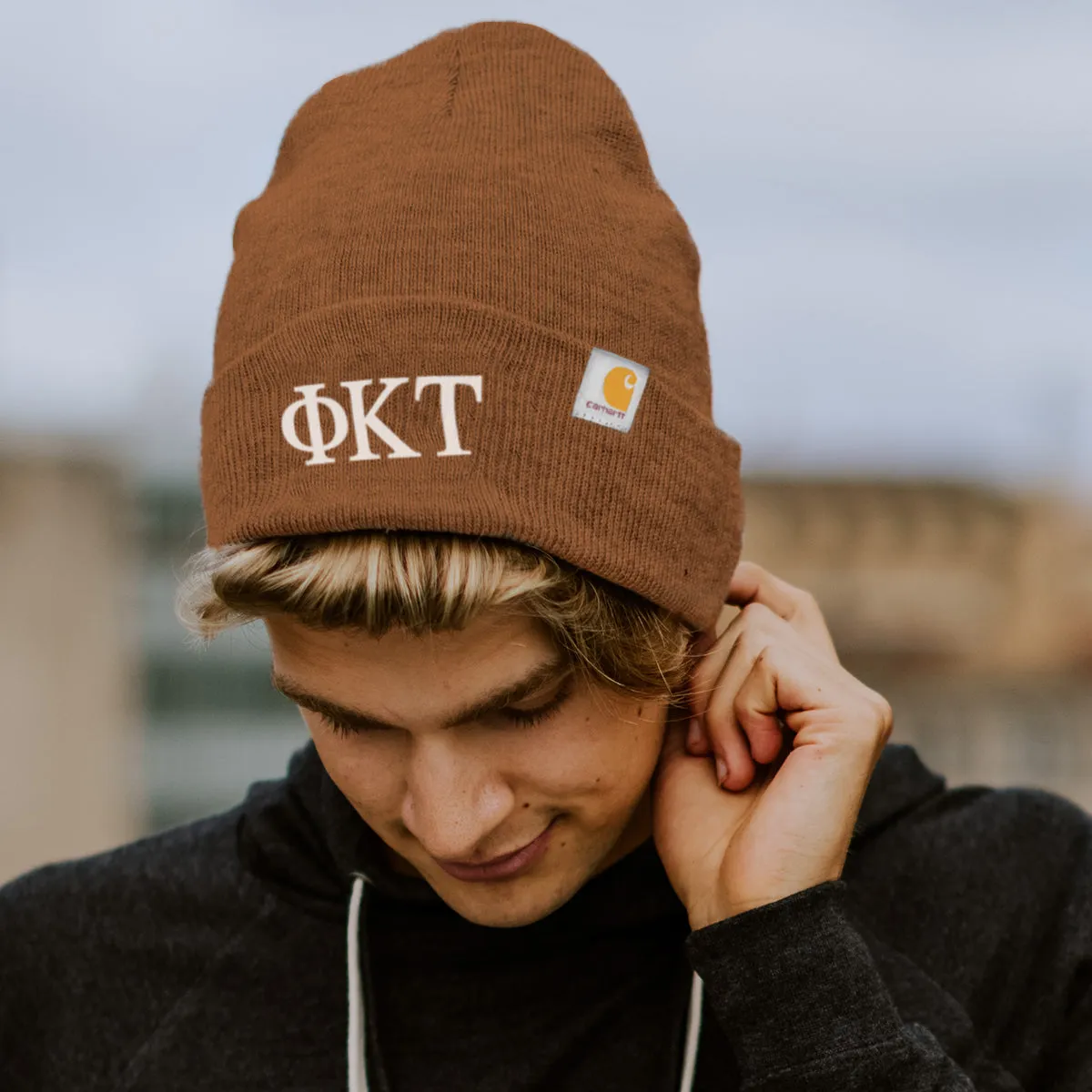 Lambda Chi Brown Carhartt Beanie