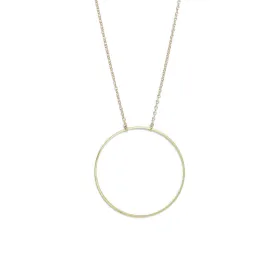 Large Circle Long Necklace