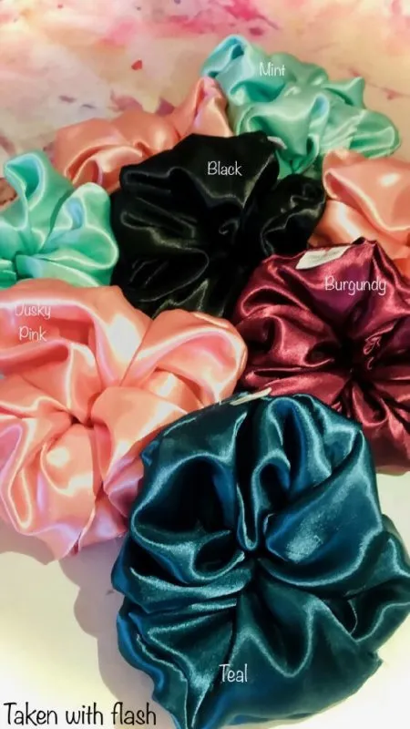 Leyana's Boutique Large Oversized Silky Hair Ties Hair Care Premium Scrunchies Ponytail Holder