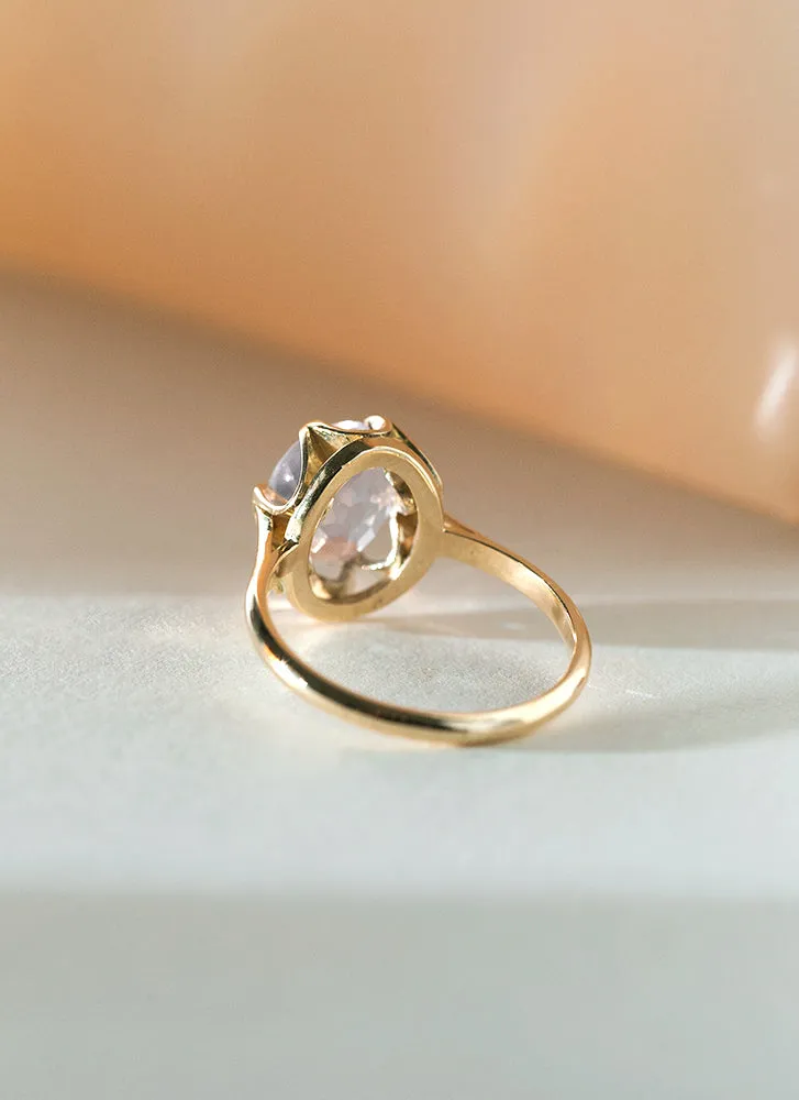 Lizzy moonquartz ring 14k gold