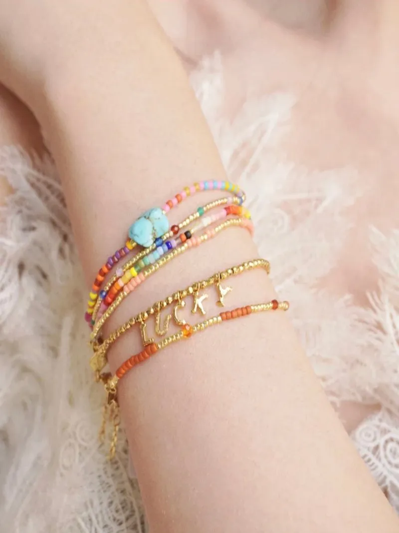 Luxurious Shiny Passepartout Lucky Letter Bracelet