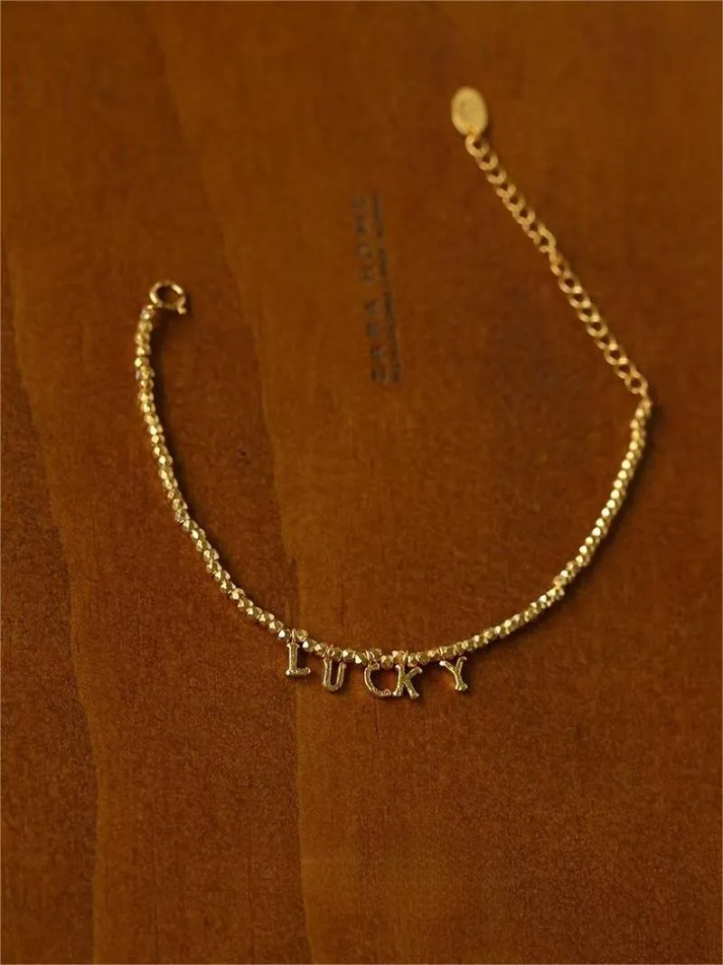 Luxurious Shiny Passepartout Lucky Letter Bracelet