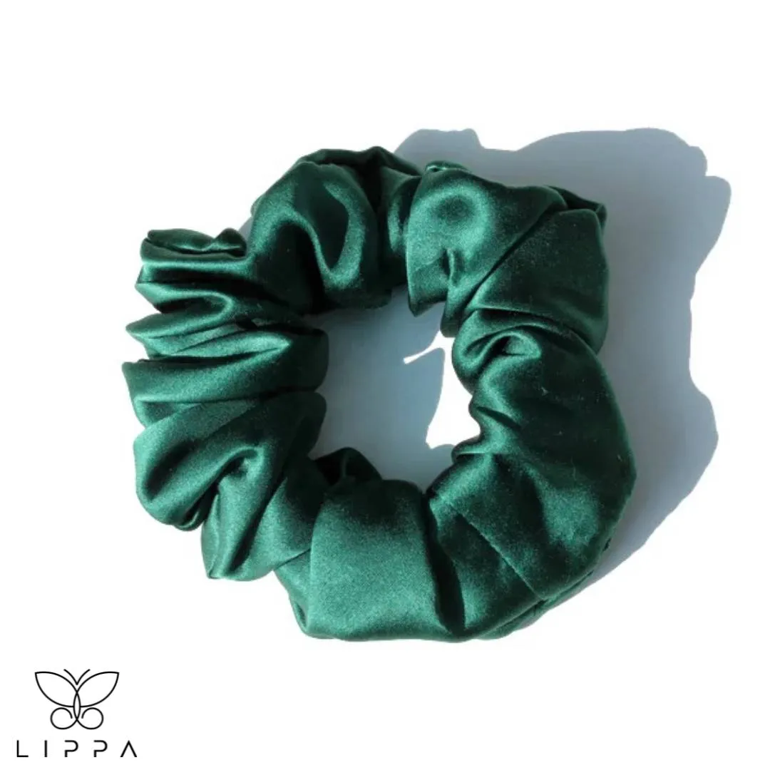 Luxury Silk Hair Scrunchies for Shiny Hair