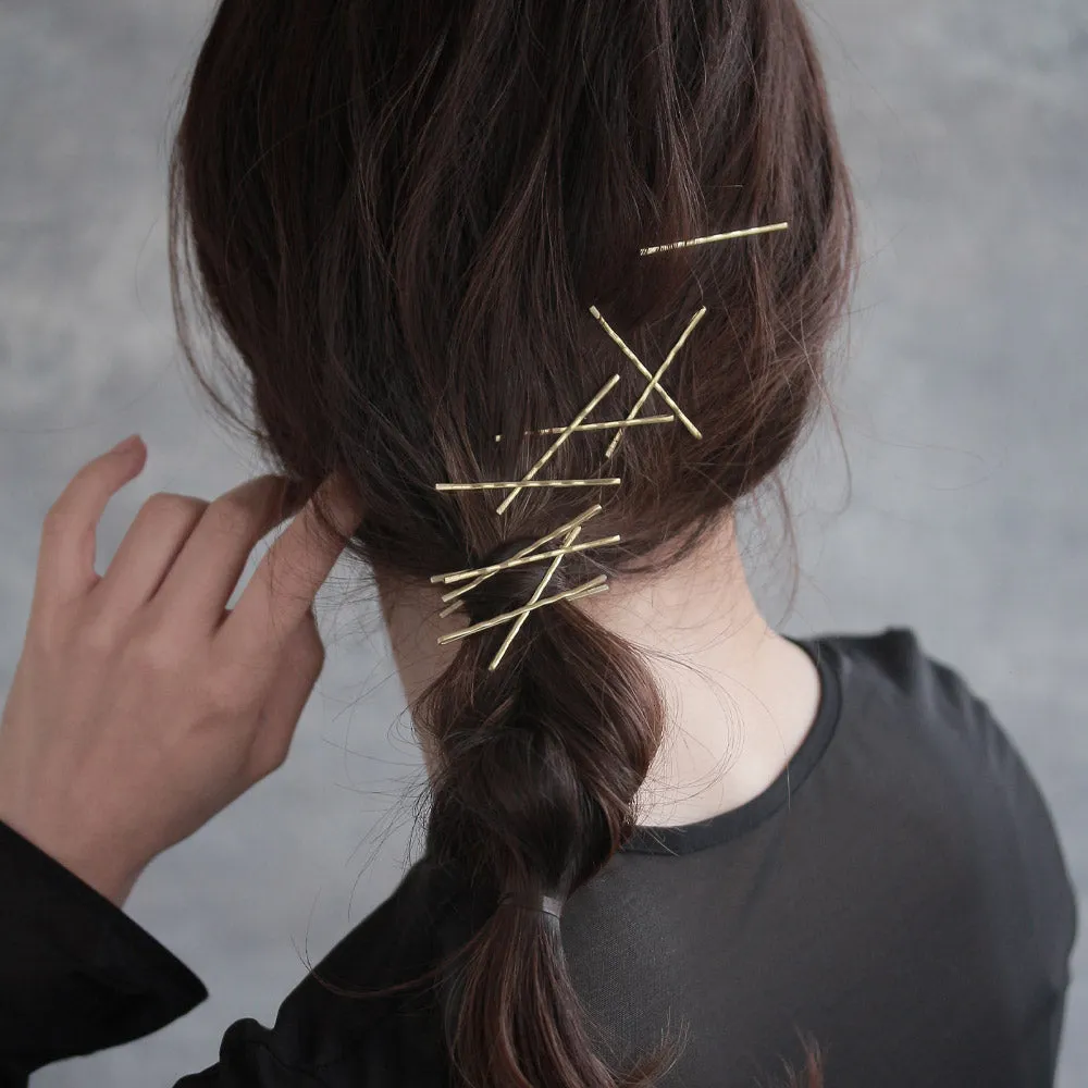 Metallic Wave Bobby Pin Set