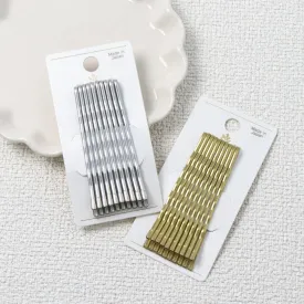 Metallic Wave Bobby Pin Set