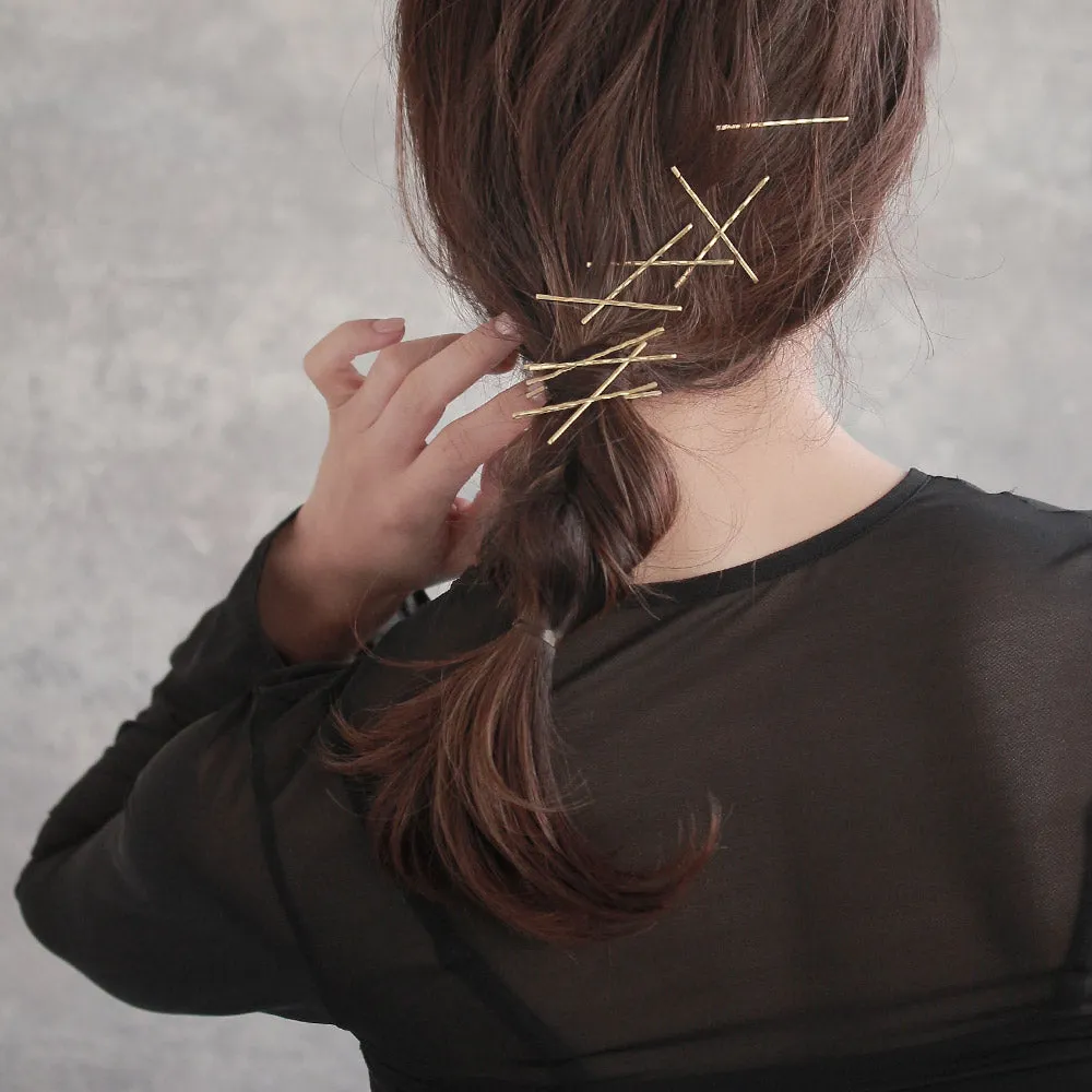 Metallic Wave Bobby Pin Set