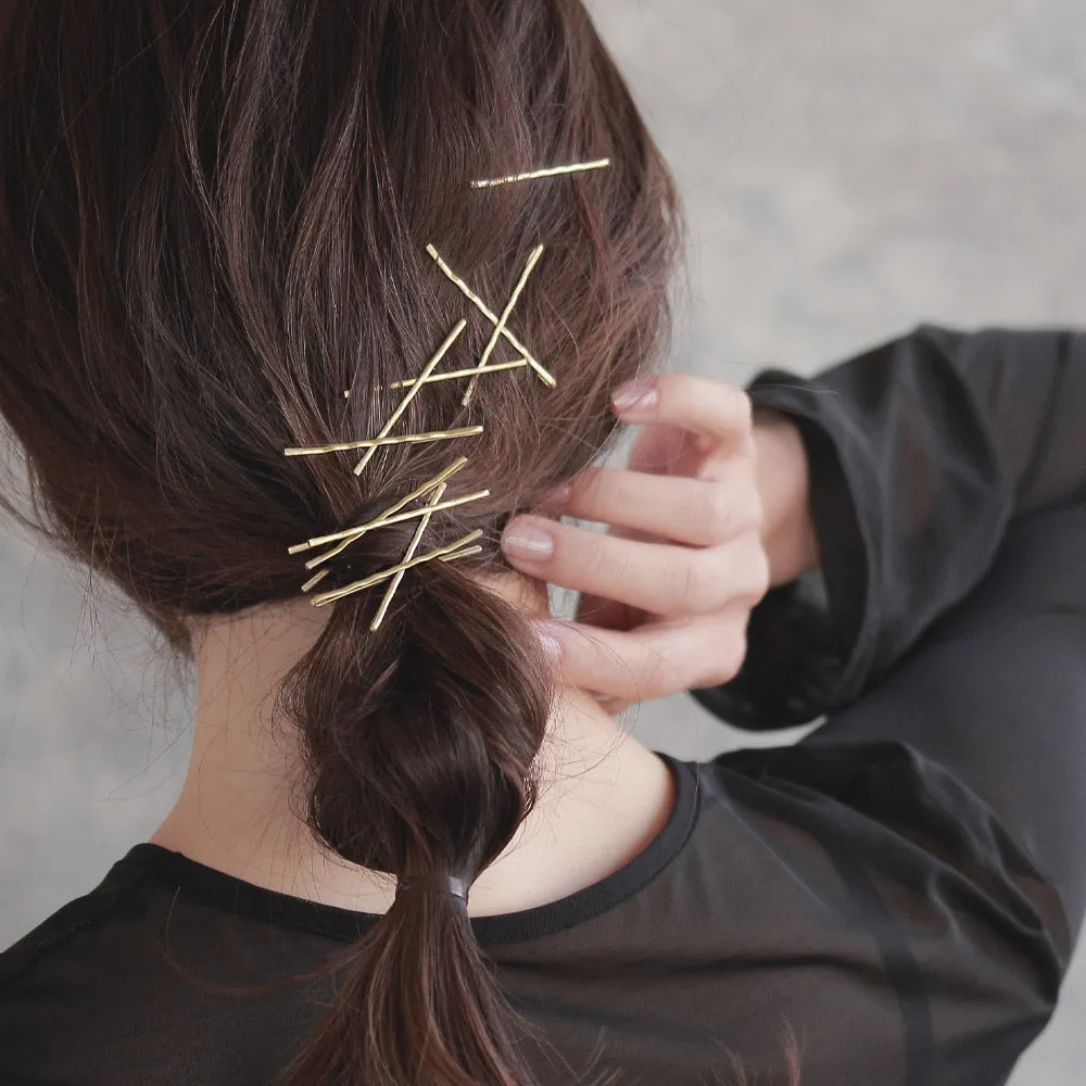 Metallic Wave Bobby Pin Set