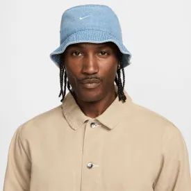 Nike Apex Denim Bucket Hat Aegean Storm - Thunder Blue - White