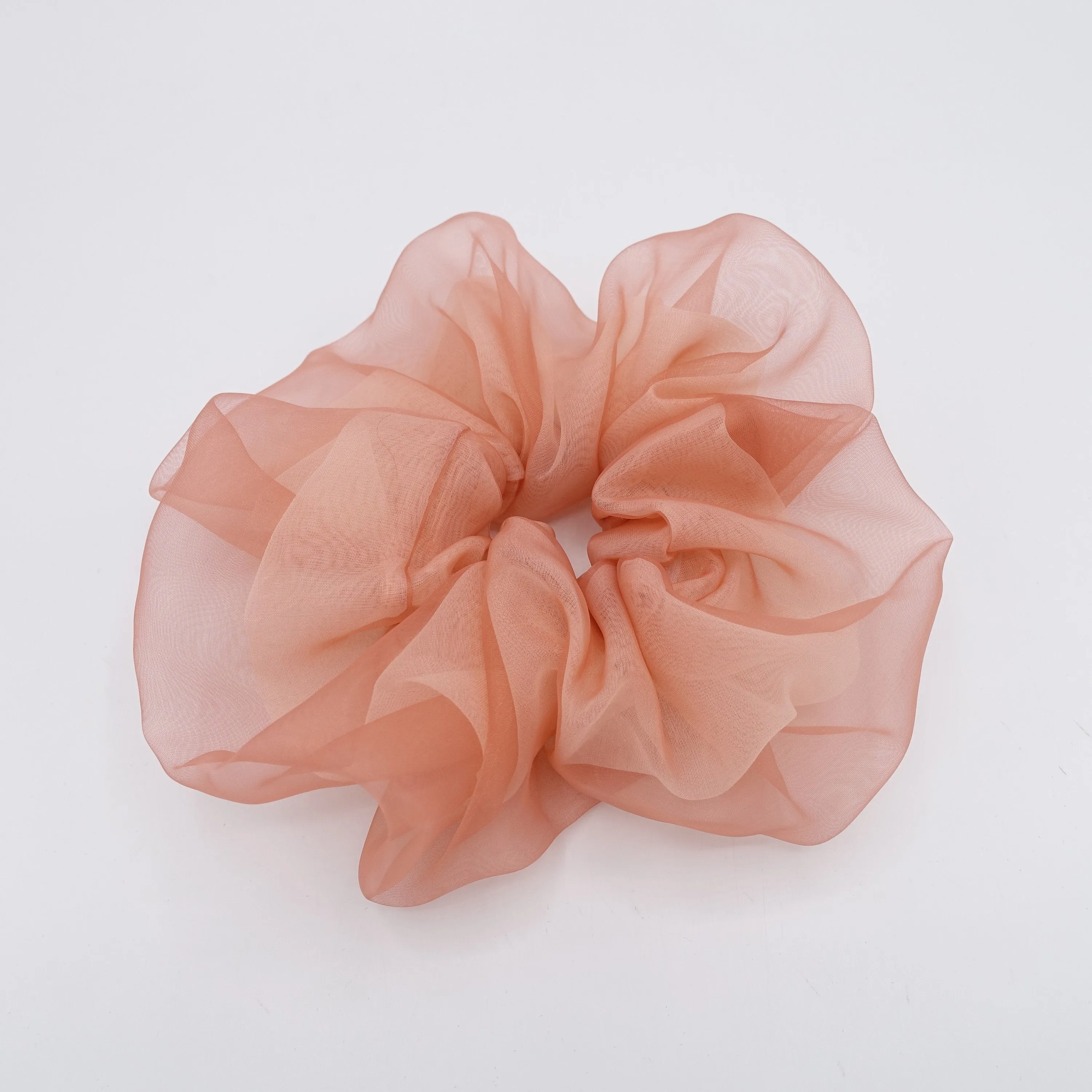 organza scrunchies, see through hair scrunchie, double scrunchies for women