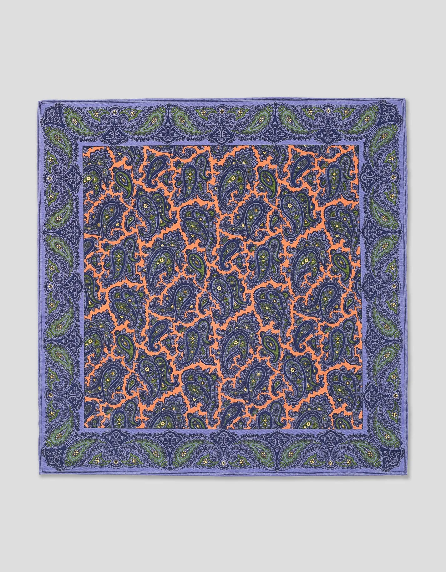 PAISLEY POCKET SQUARE - GOLD