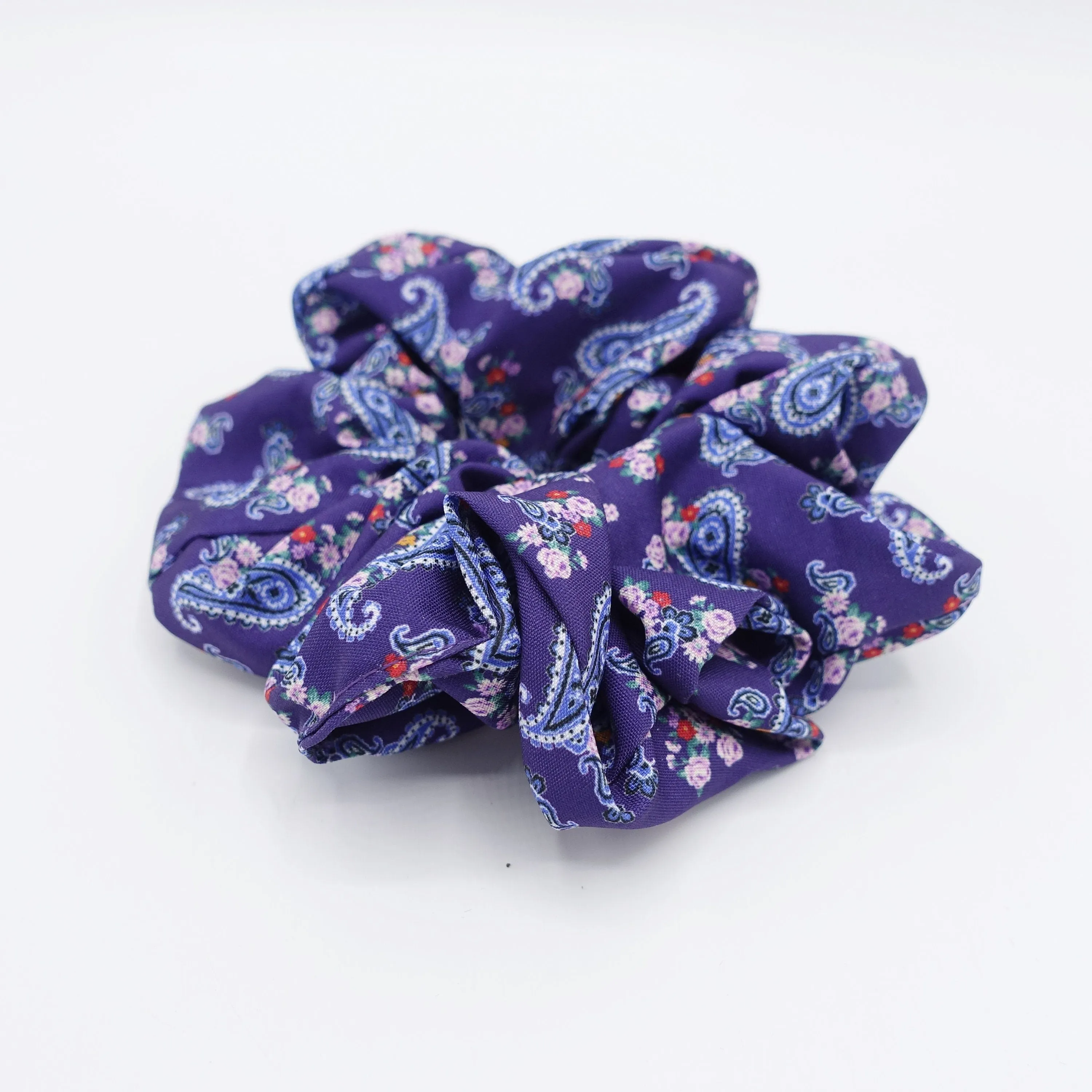 paisley scrunchies, basic scrunchies, hair accessory shop for women