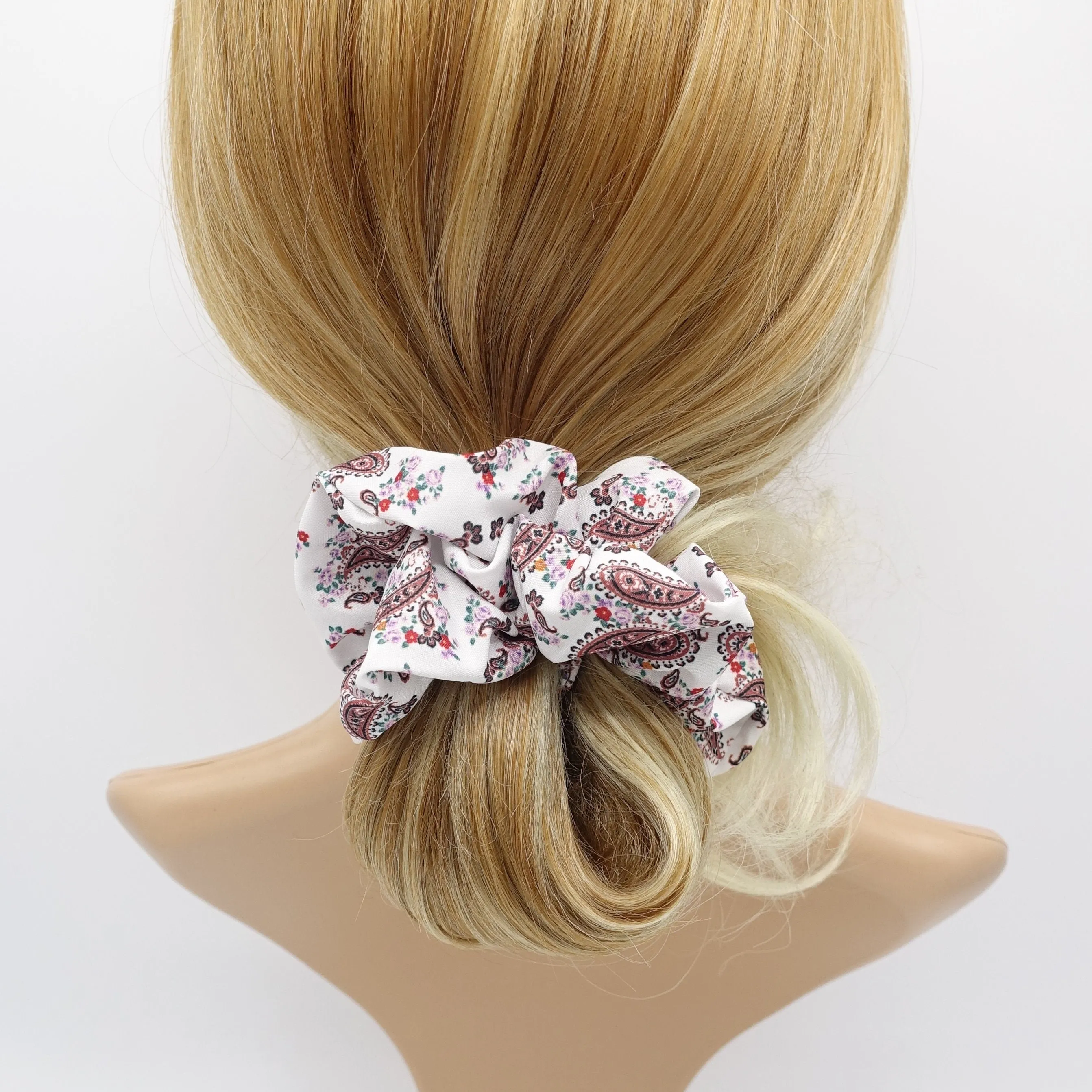 paisley scrunchies, basic scrunchies, hair accessory shop for women