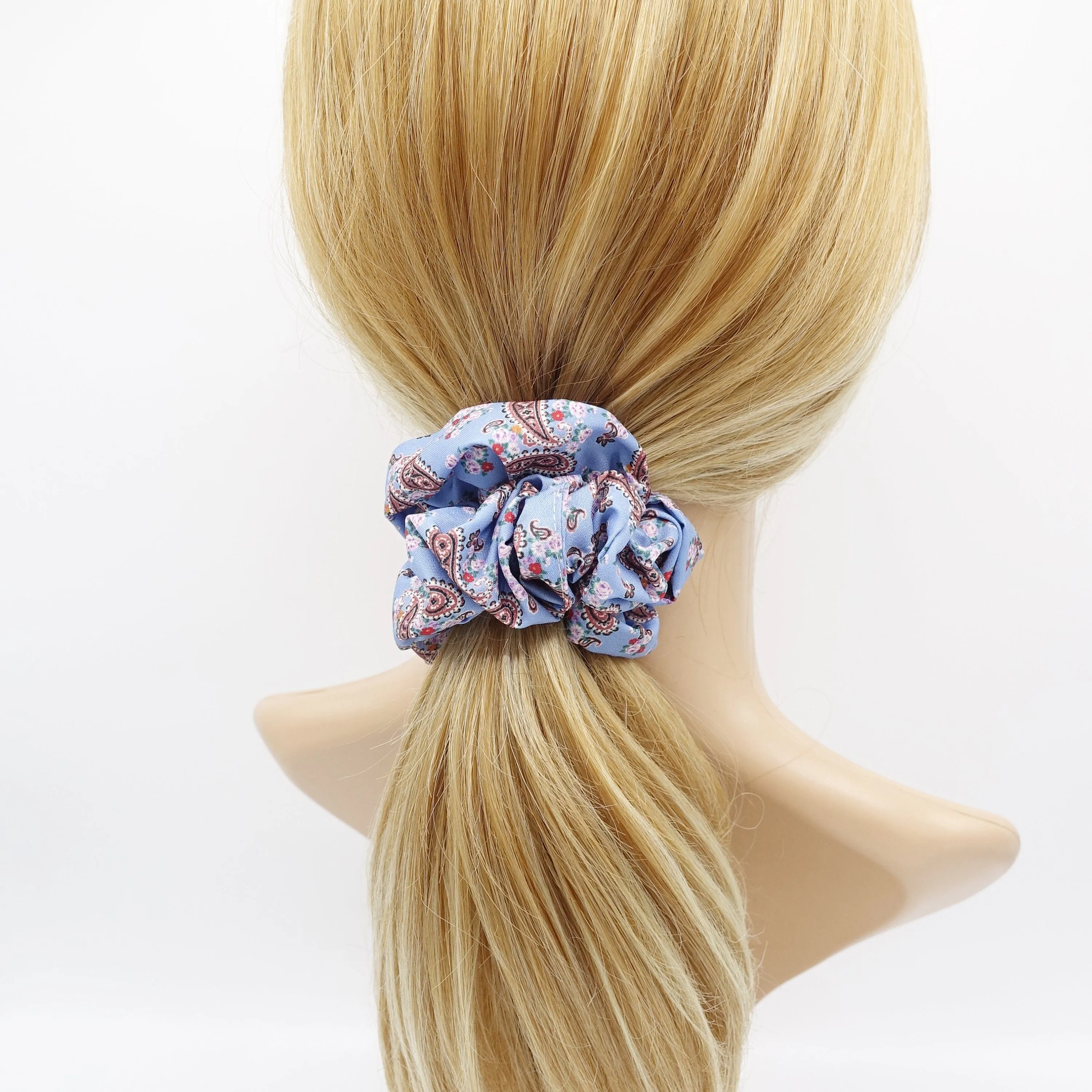 paisley scrunchies, basic scrunchies, hair accessory shop for women