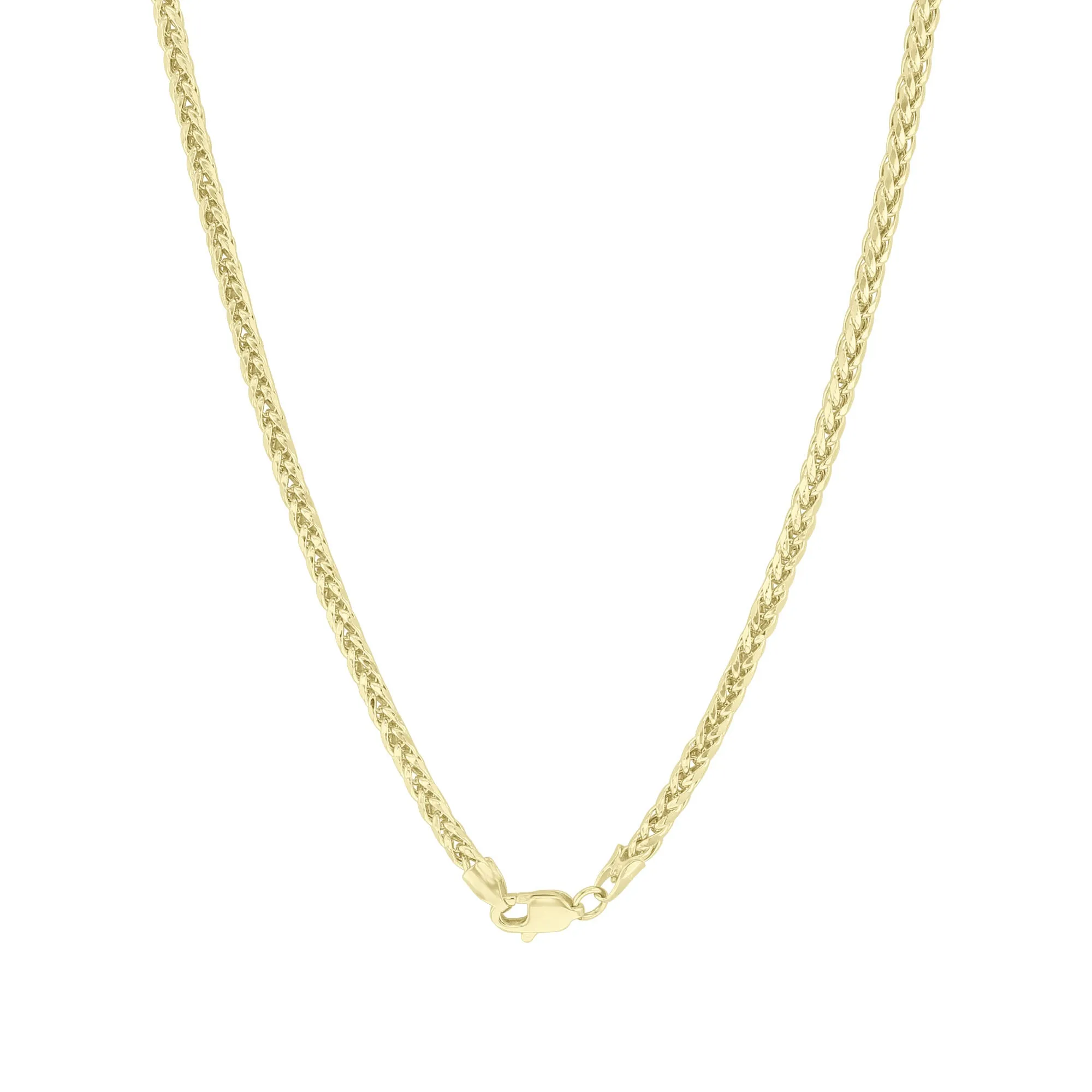 Palm Link Gold Chain Necklace 3.2mm