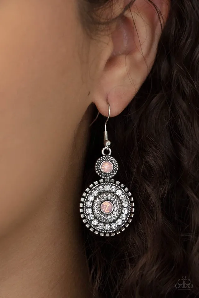 Paparazzi Earring ~ Opulent Outreach - Pink