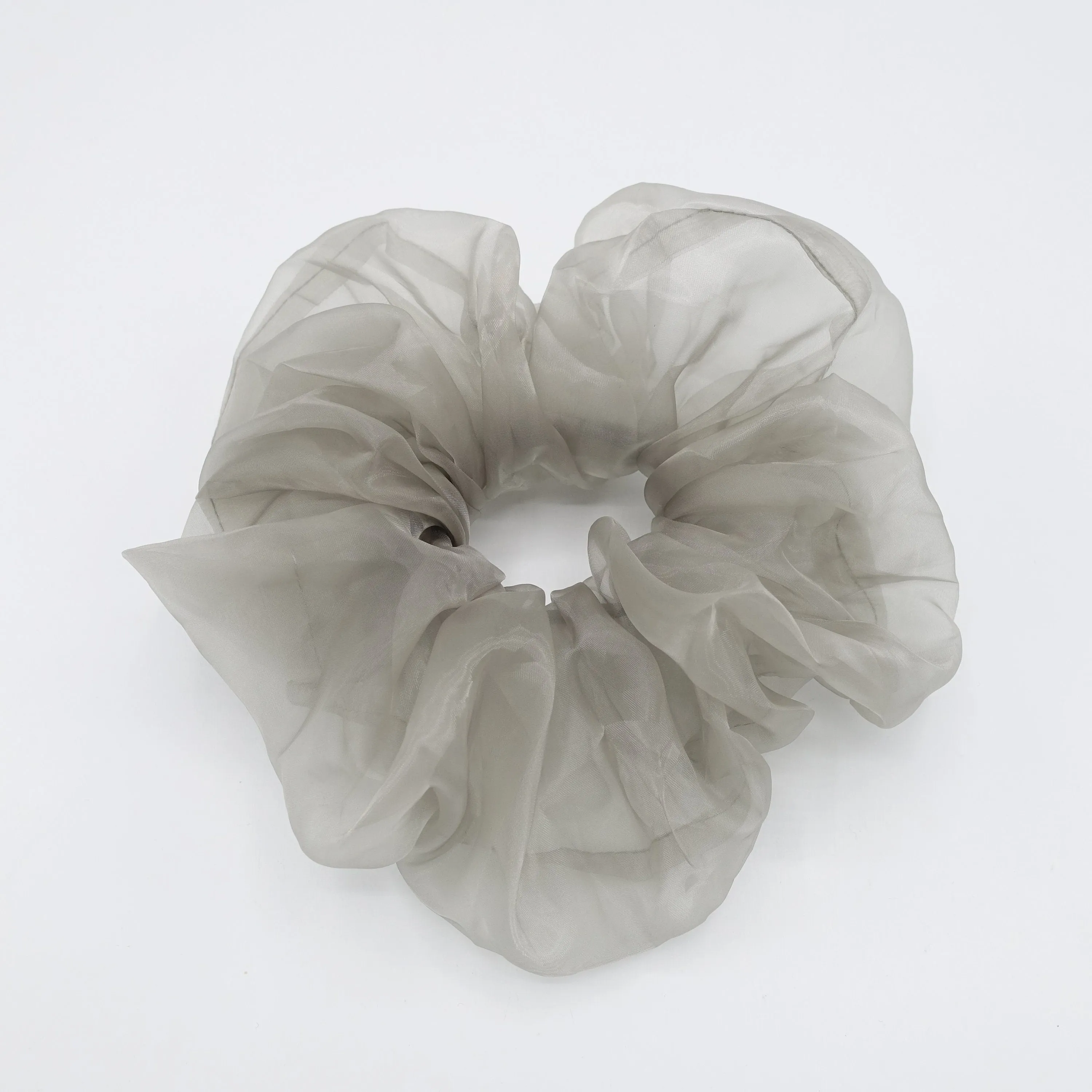 pastel organza scrunchies oversized hair ties for women