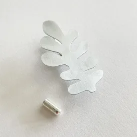 Pin Brooch in silver aluminium by Tom Pigeon