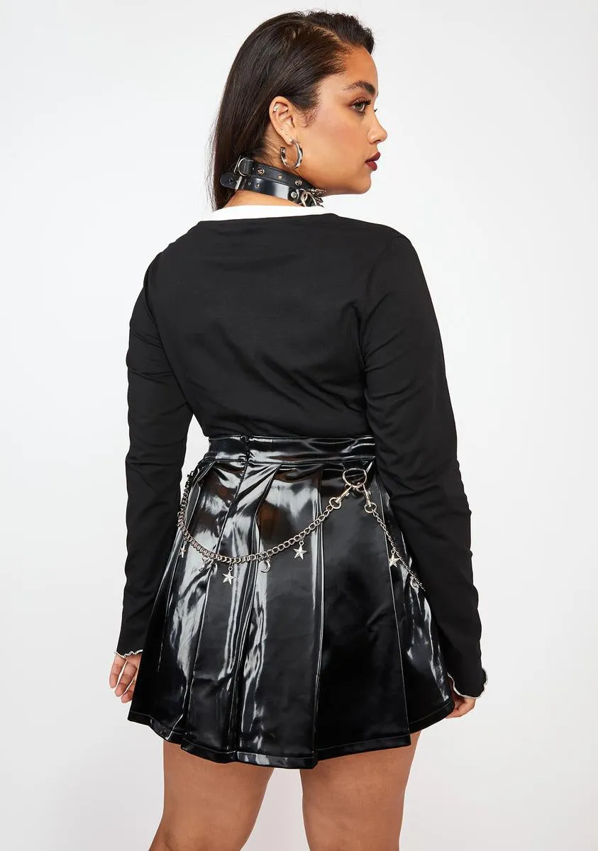 Plus Dark Magic Pleated Mini Skirt