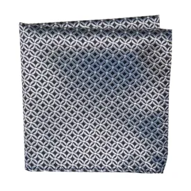 Pocket Square, Black/Silver