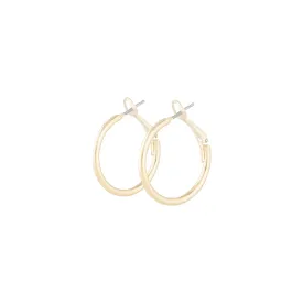 Polished Gold Dainty Hoop Earrings