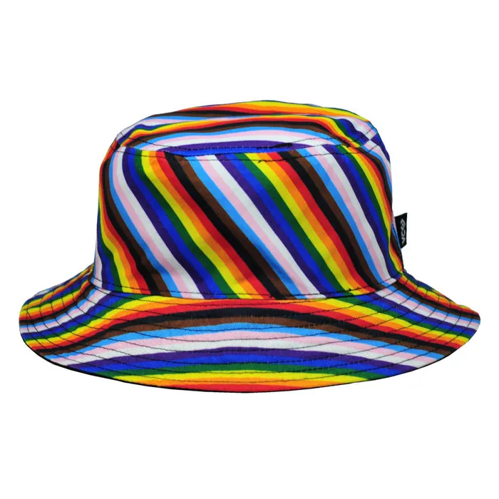 PUL Rainbow Reversible Bucket Hat