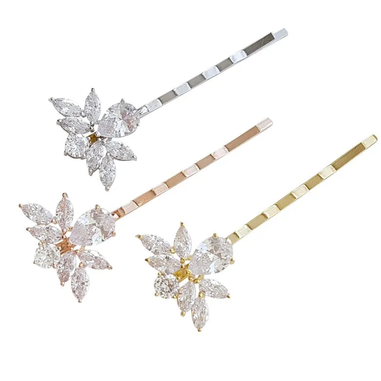 Rose Gold Wedding Hair Pins- Nicole