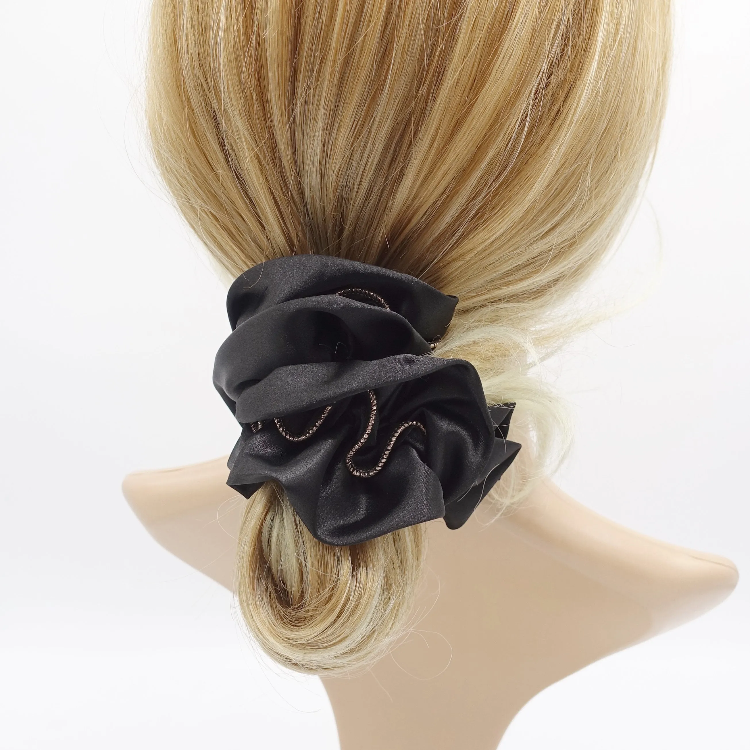 satin scrunchies, glitter hair tie, scrunchies shop for women