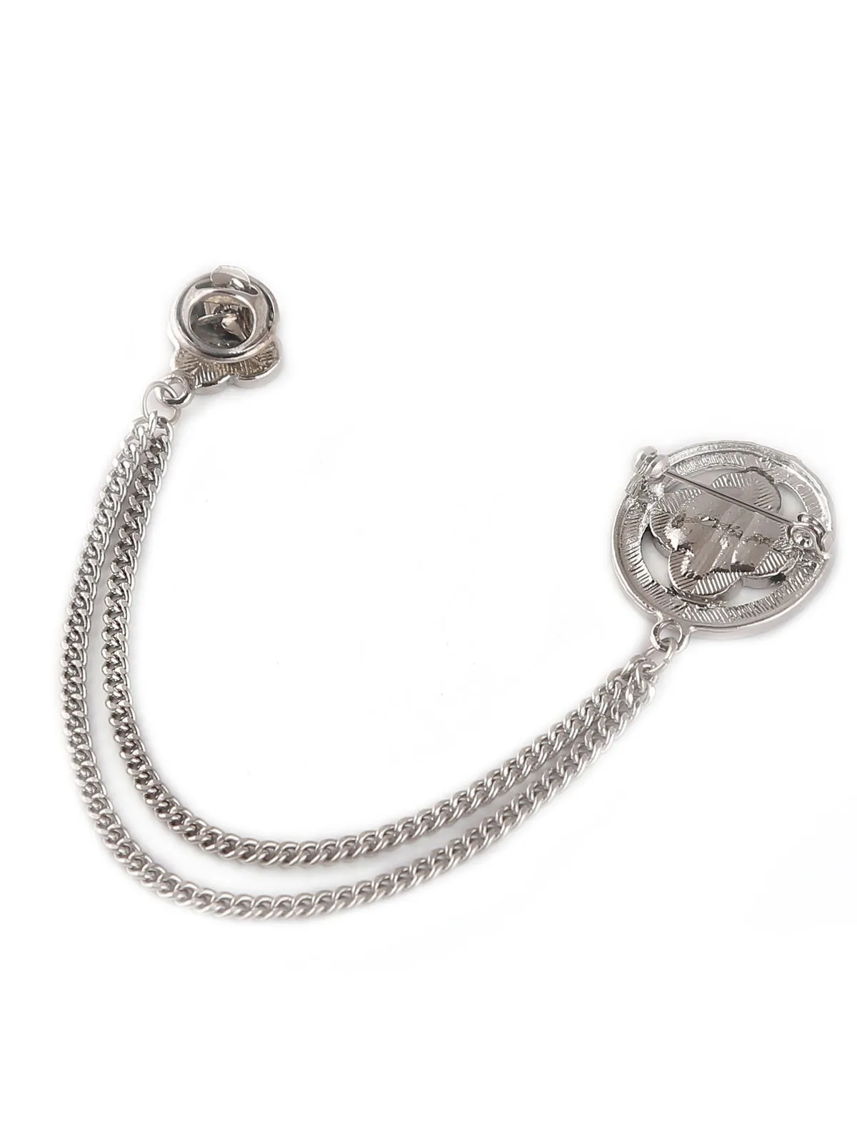 Shiny Silver Charming Fashionable Chain Pin Brooch