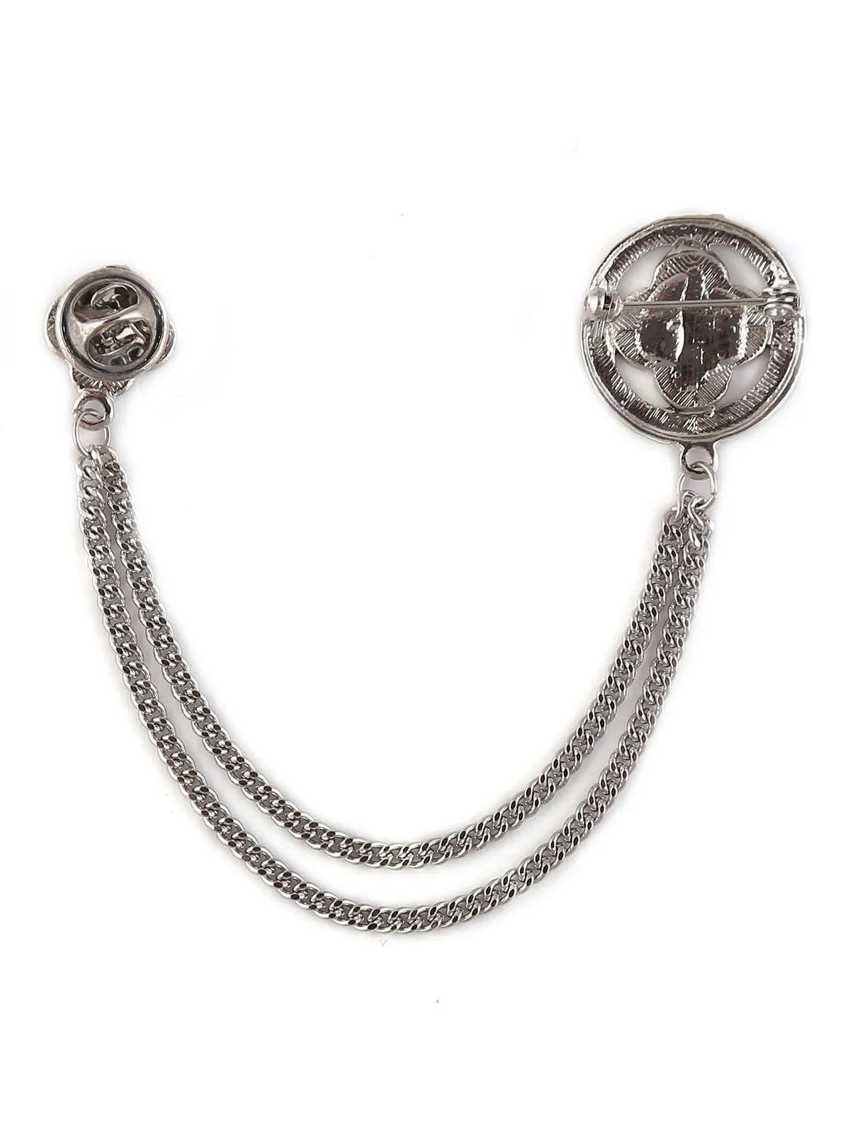 Shiny Silver Charming Fashionable Chain Pin Brooch