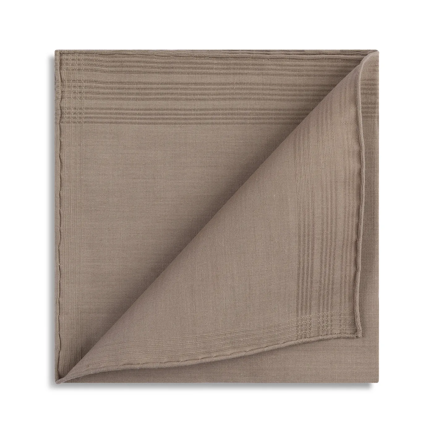 Simonnot Godard "Vicq" Pocket Square in Light Grey