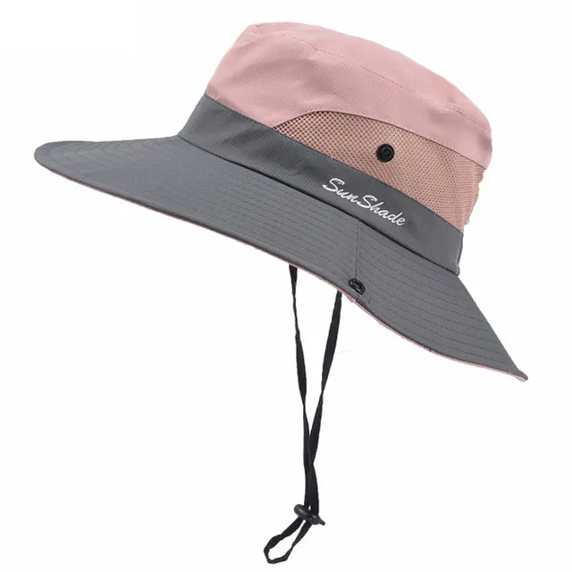 Summer Hat for Women UV Protection Sun Bucket Hat Wide Brim Hat