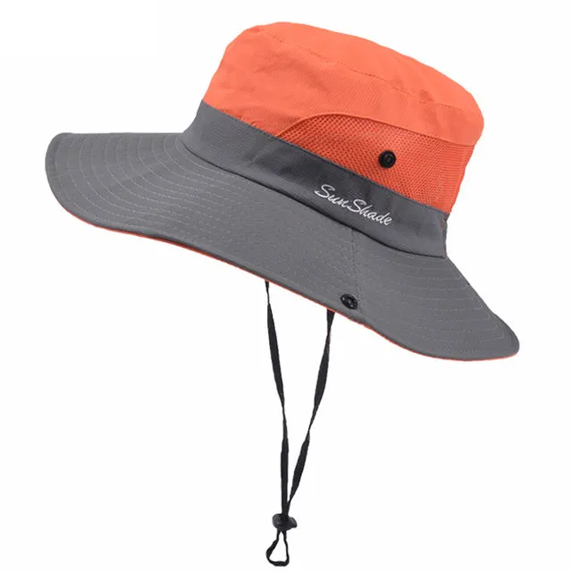 Summer Hat for Women UV Protection Sun Bucket Hat Wide Brim Hat