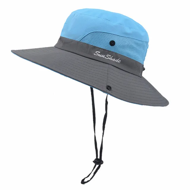 Summer Hat for Women UV Protection Sun Bucket Hat Wide Brim Hat