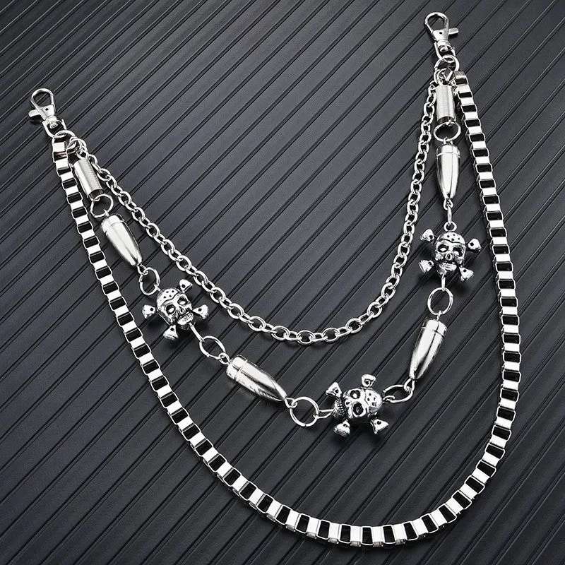 Waist pants chains metal pendants hanging chains