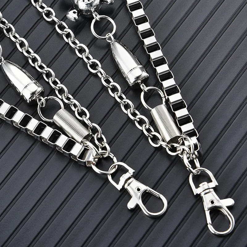 Waist pants chains metal pendants hanging chains