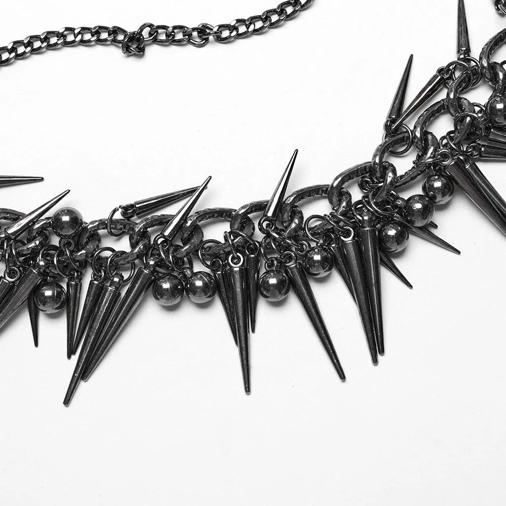 Women's Punk Halterneck Chain Stud Body Harness